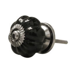 Byråknopp, svart klassisk