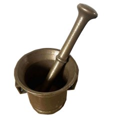 antikkl morter i messing