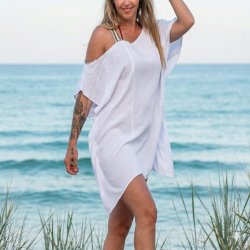 hvit kaftan
