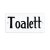 emaljeskilt toalett