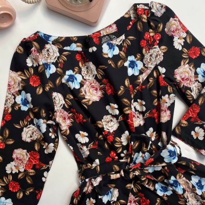 Höstklänning blommig