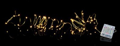 Trådslenke i messing, 390 cm