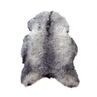 Grått saueskinn økologiskt