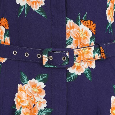 Blå klänning bälte