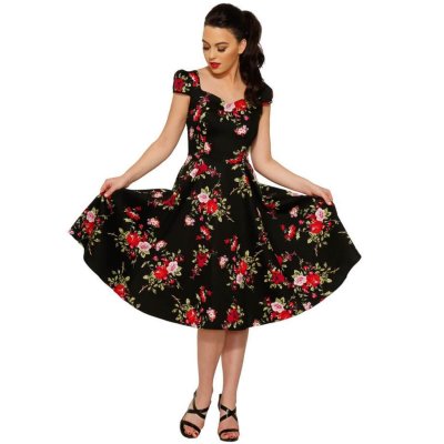 Retroklänning 50-tal blommig