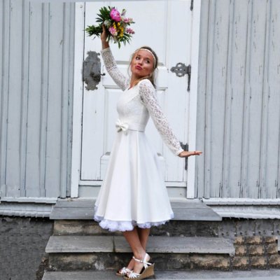 Bröllopsklänning retro 50-tal