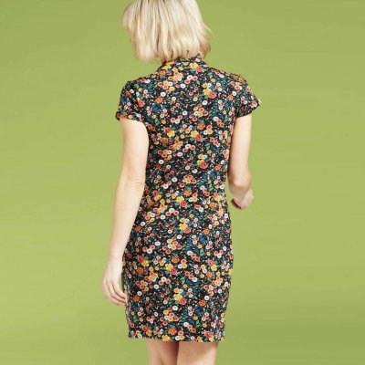 Chinese Dress Flowerbed - Klänning Ekologisk bomull