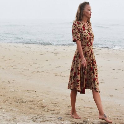 Retroklänning 40-tal Blommig