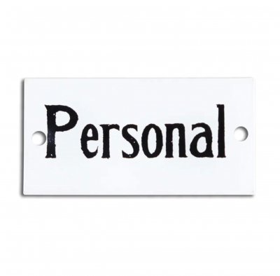 skylt Personal