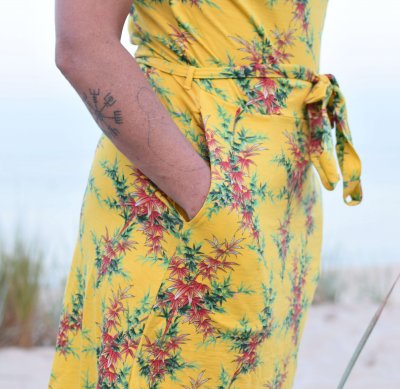 Klänning med fickor