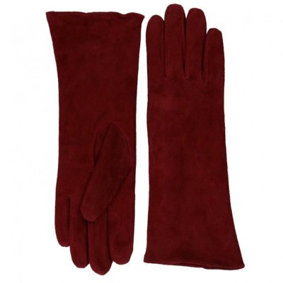 Skinnhandskar vinröda
