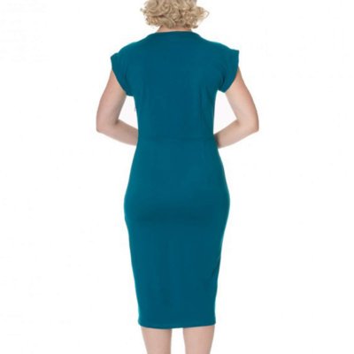 Retroklänning Petrol