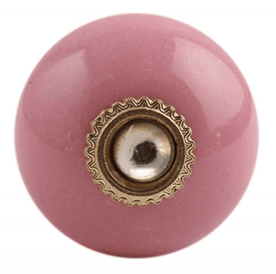 porslinsknopp rosa