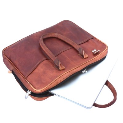 laptopcase ekte skinn