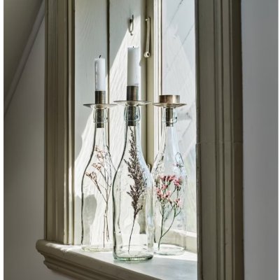 Lysestake for flaske – Antikk brun