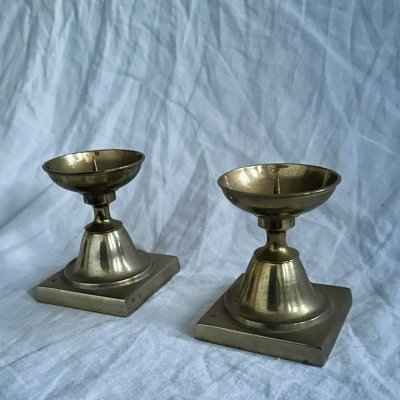 lysestaker i messing