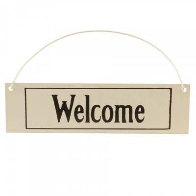 welcome skylt