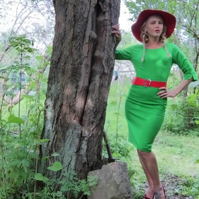 Grön Retroklänning 50-tal Linnea