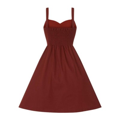 Retro 50-tals klänning, röd