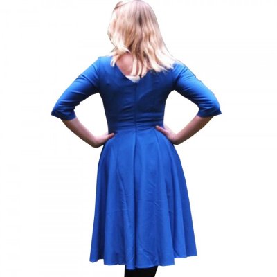 Retroklänning 50-tal blå