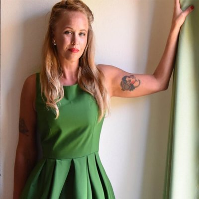 Doris grön Klänning