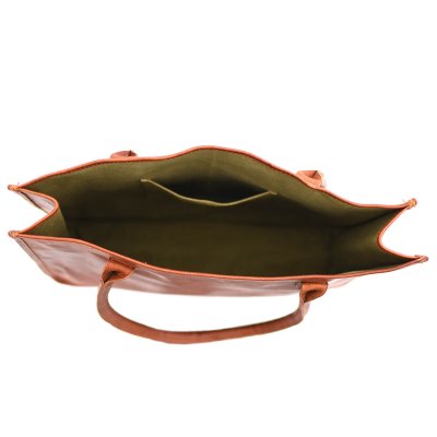 shoppingveske ekte skinn