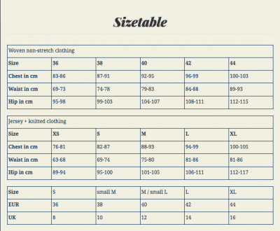 Storleksguide tröja king louie