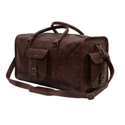 skinnbag brun