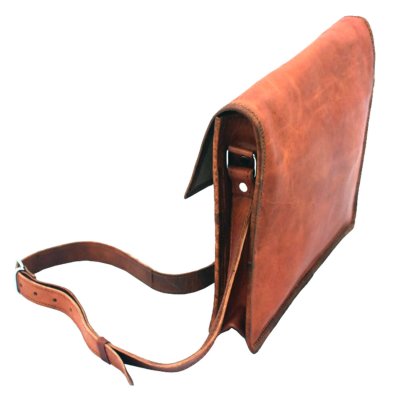 Klassiskt skinnveske i retrostil bakside