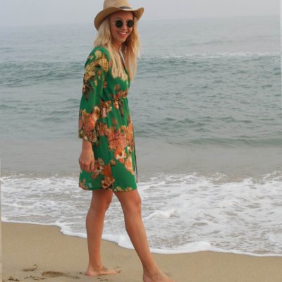 Kaftan Tunika grön
