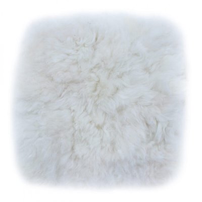 Sitteunderlag Saueskinn hvitt